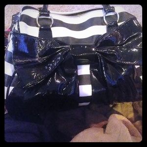 Striped Betsey Johnson bag, extra large